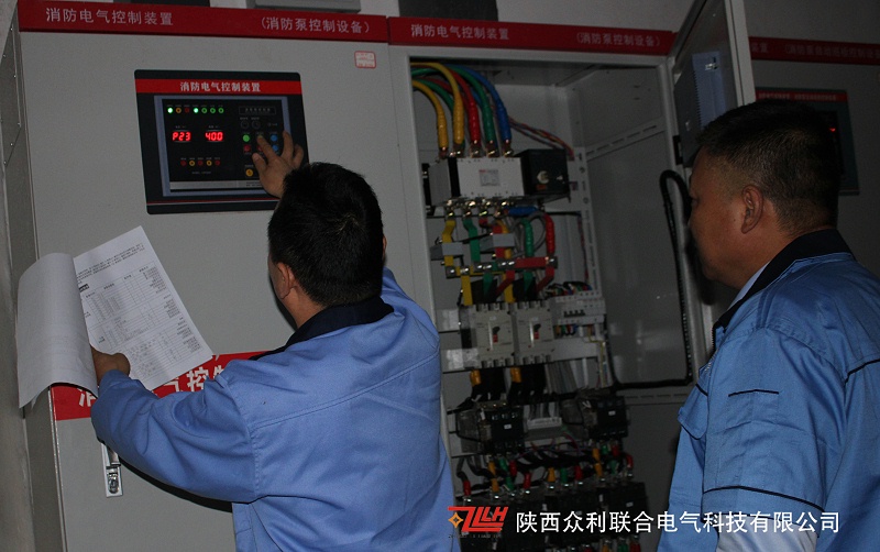 消防泵控制柜現場調試